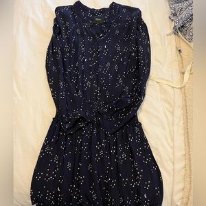 Rails - blue and white star - mini dress - M